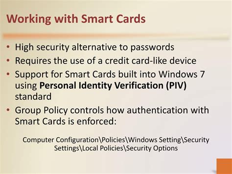 windows smart card enforced|Transition Guide .